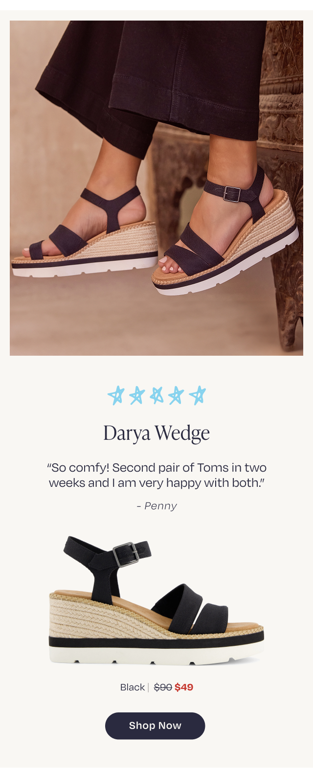 Darya Wedge Platform Sandal - Image