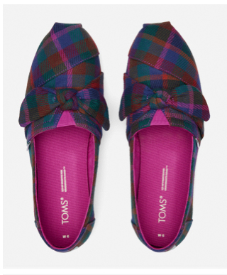 Fuchsia Plaid Alpargata Plaid Bow