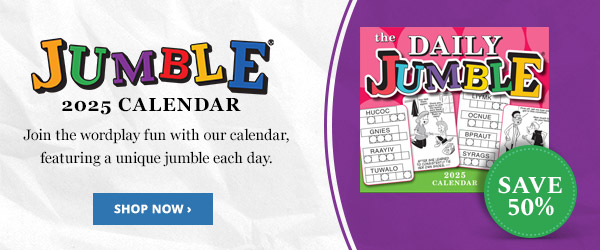 Jumble Calendar