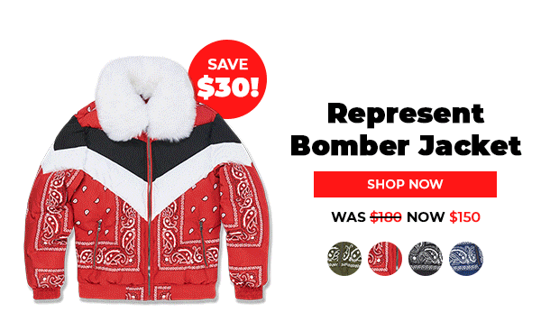 Represent Bomber Jacket | Shop Now