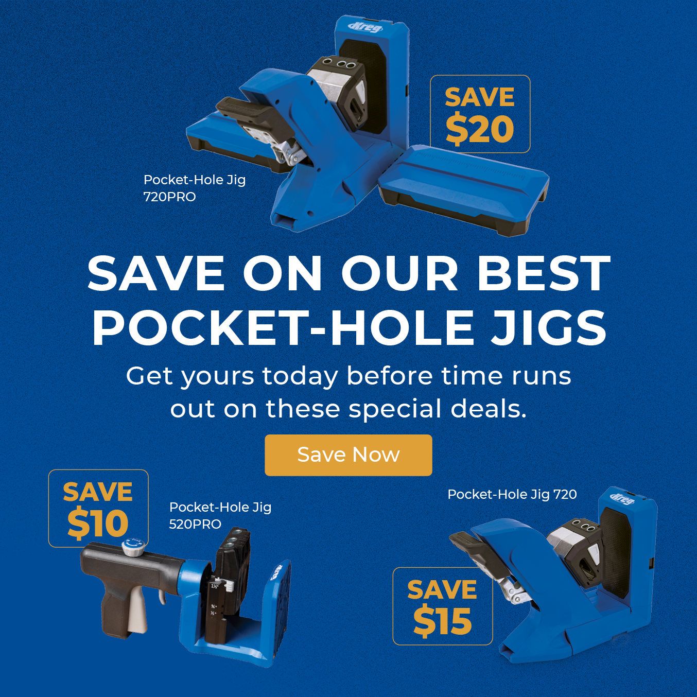 Save on our best pocket-hole jigs