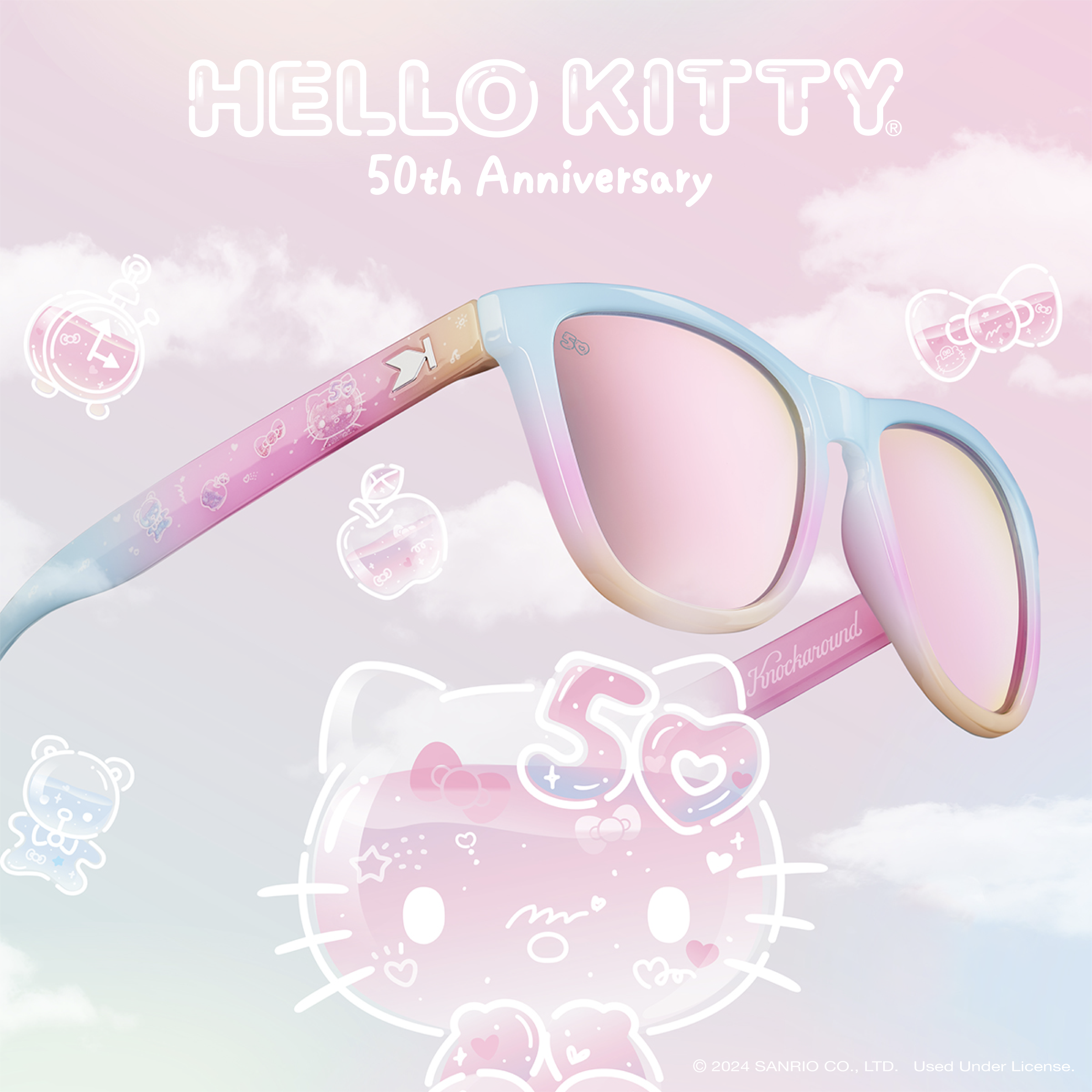 Knockaround: Hello Kitty 50th Anniversary Sunglasses  display picture 3