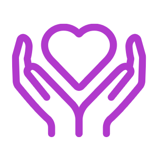 Heart & Hands Icon