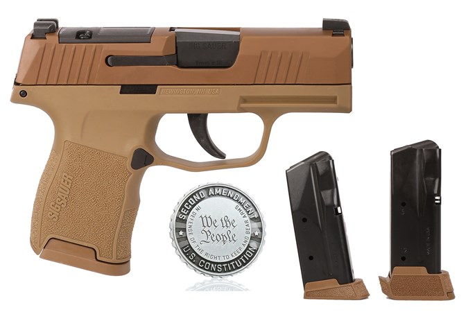 Sig Sauer P365 2A Coyote Brown 9mm 3.1" Barrel 10-Rounds