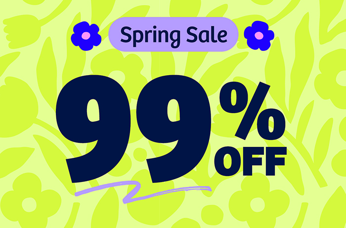 Spring Sale - $3 for 1 Year