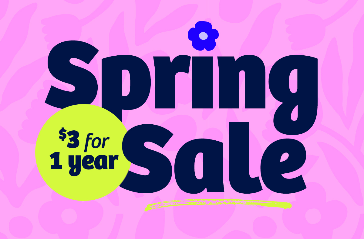 Spring Sale - $3 for 1 Year