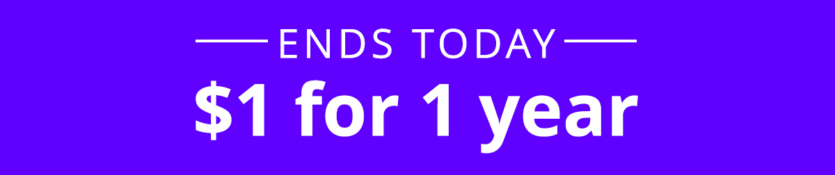 $1 for 1 Year