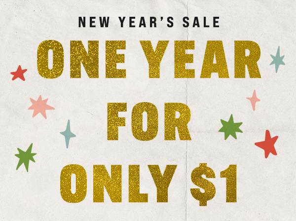New Year Sale - $1 for 1 Year