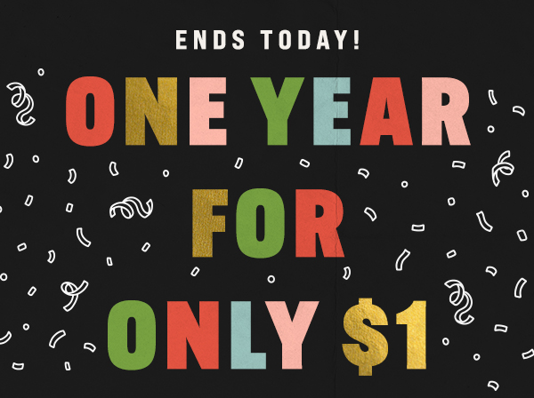 New Year Sale - $1 for 1 Year