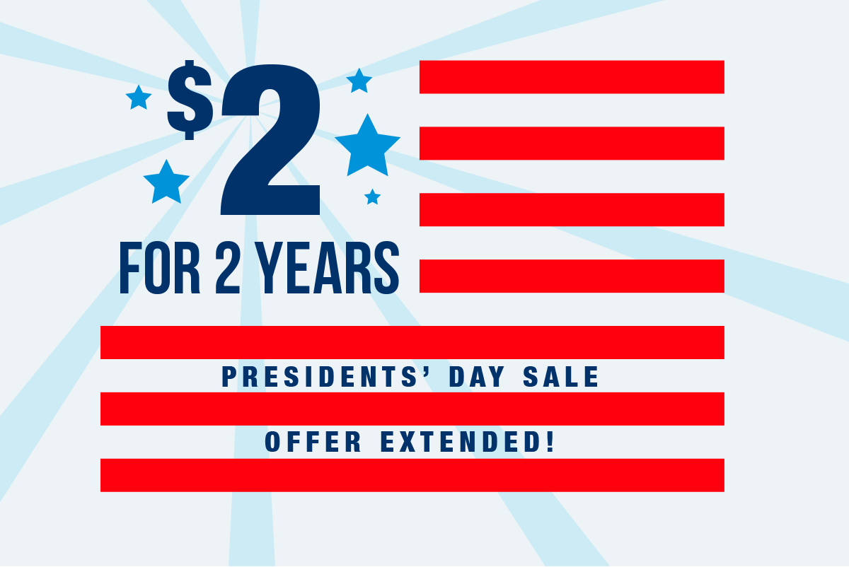 Presidents' Day Sale