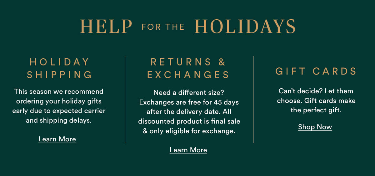 Help for the Holidays
