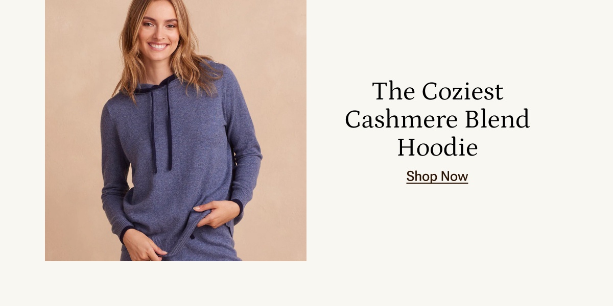 Shop The Coziest Cashmere Blend Hoodie