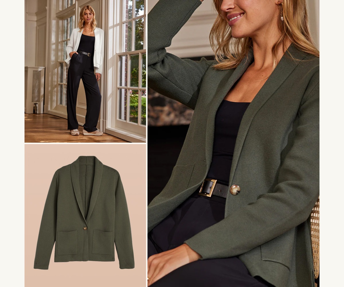 It's a sweater and it's a blazer. Shop now.