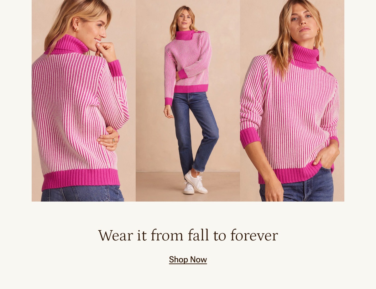 Wear it from fall to forever. Shop Hibiscus.