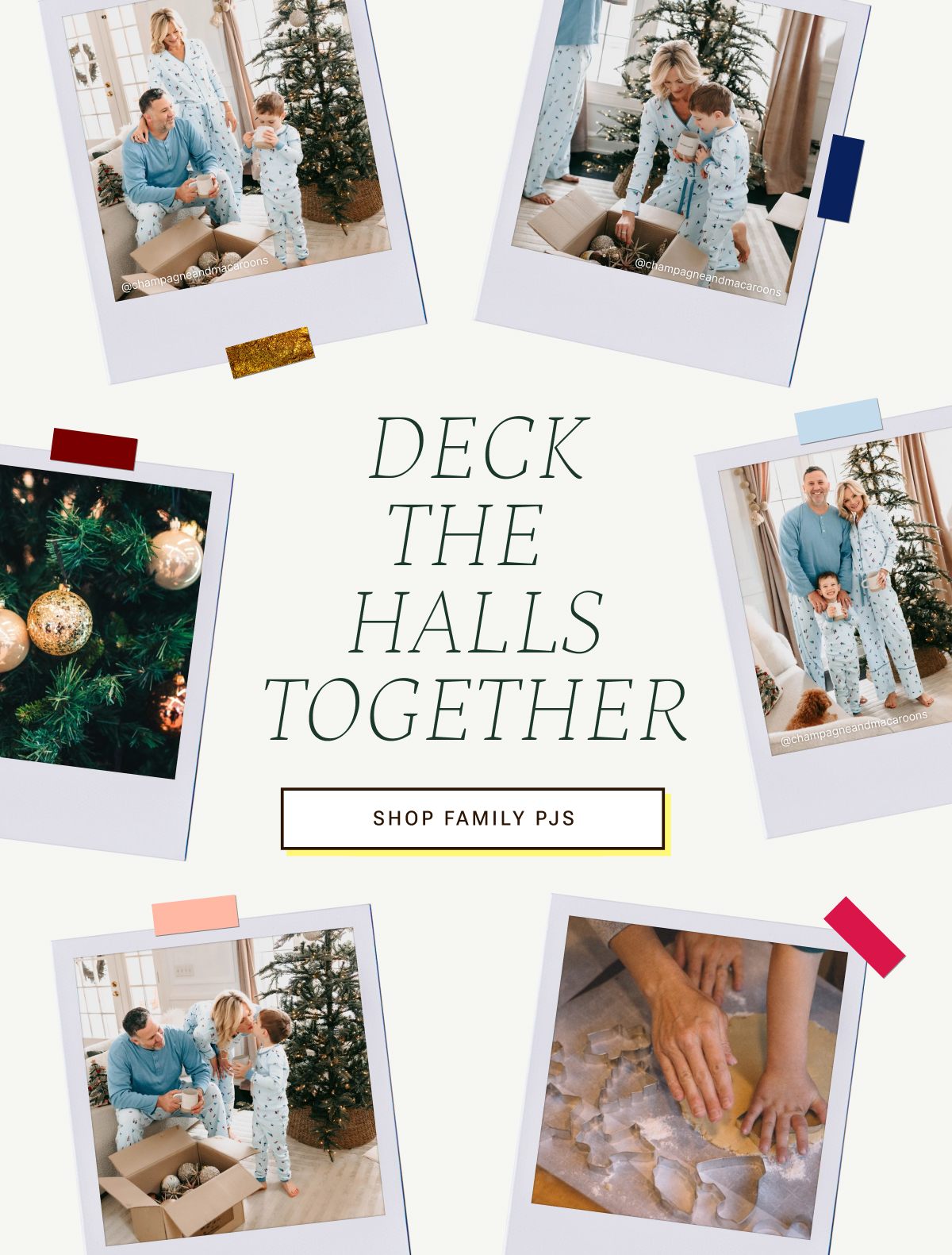 Deck the halls together. Shop family PJs.