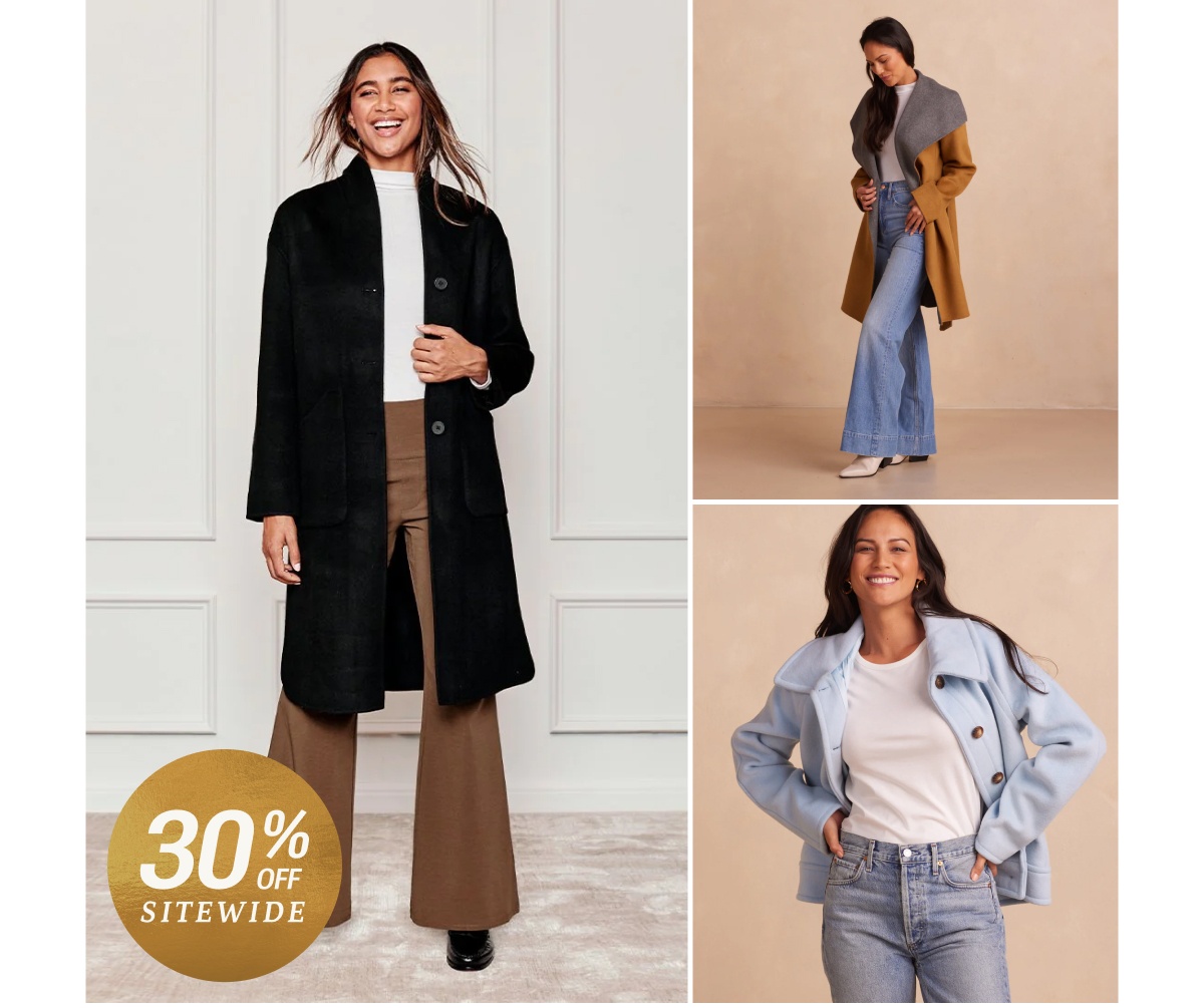 Save 30% off + an extra 10% on outerwear