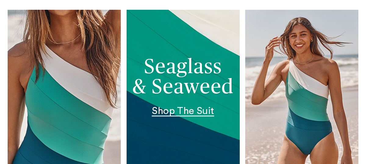 Seaglass and Seaweed Sidestroke. Shop the Suit.