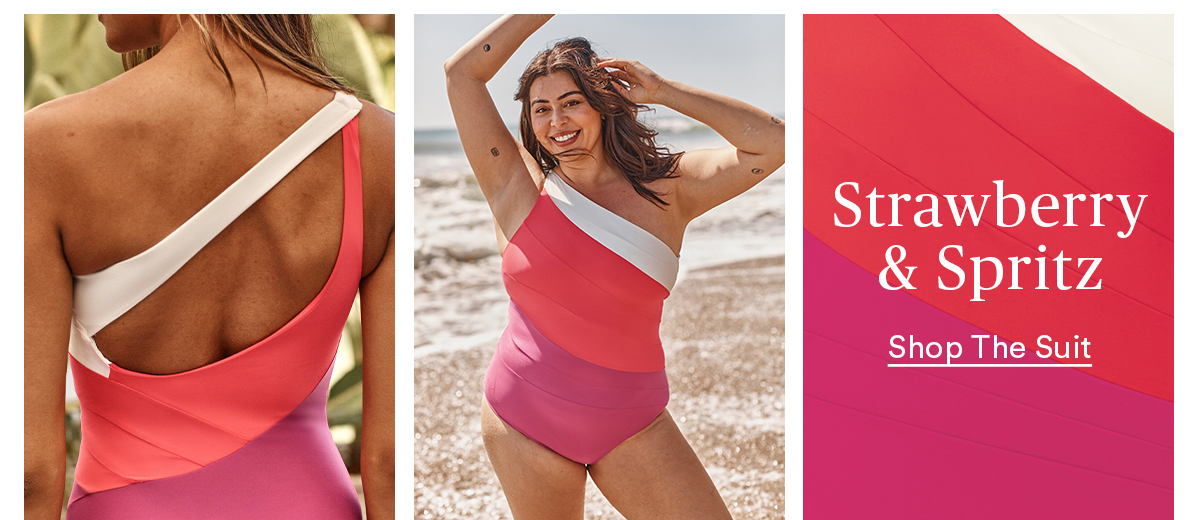 Lava & Hibiscus & White Sand Sidestroke. Shop the Suit.