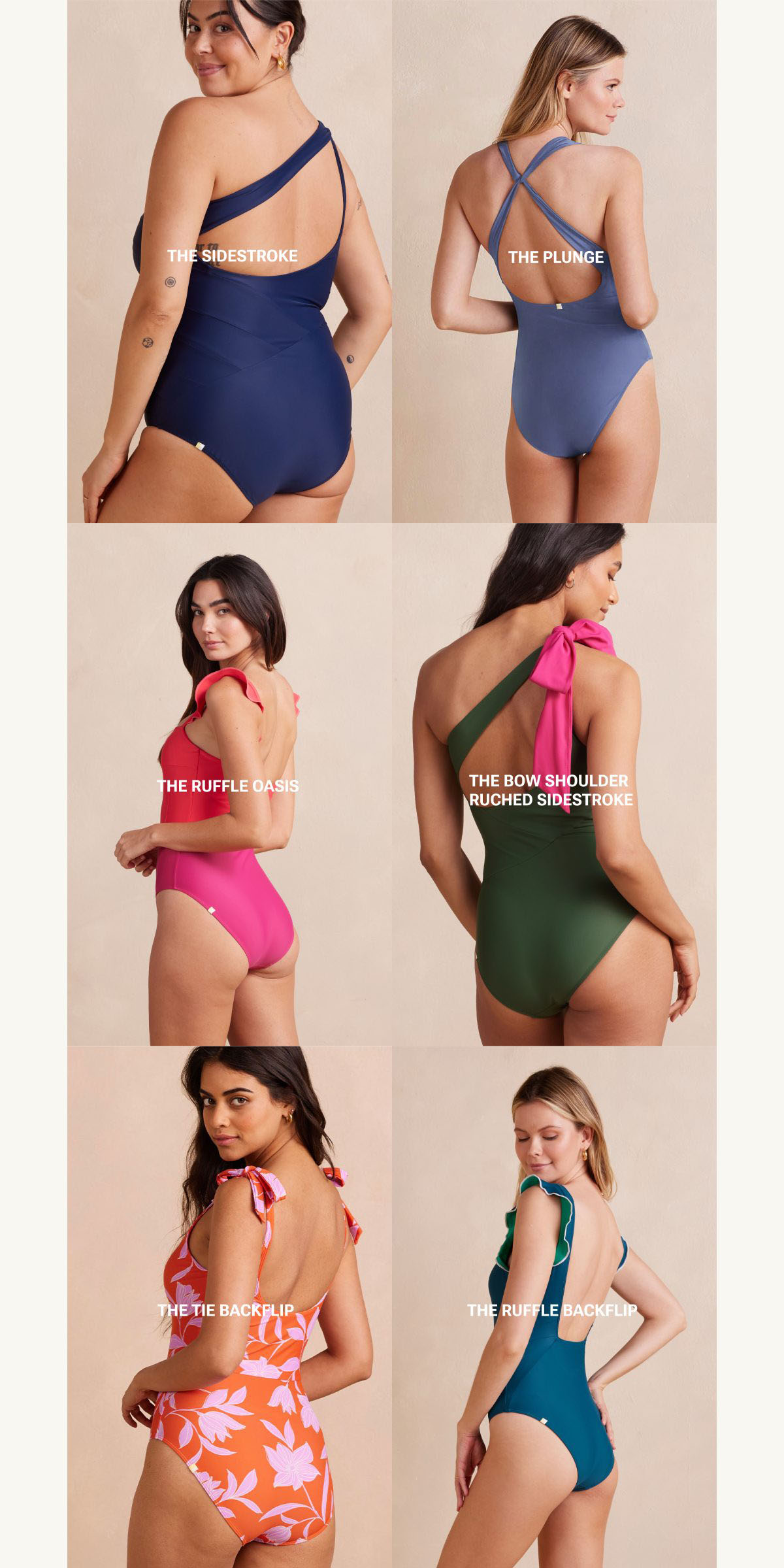 Shop our favorite swim styles with beautiful backs.