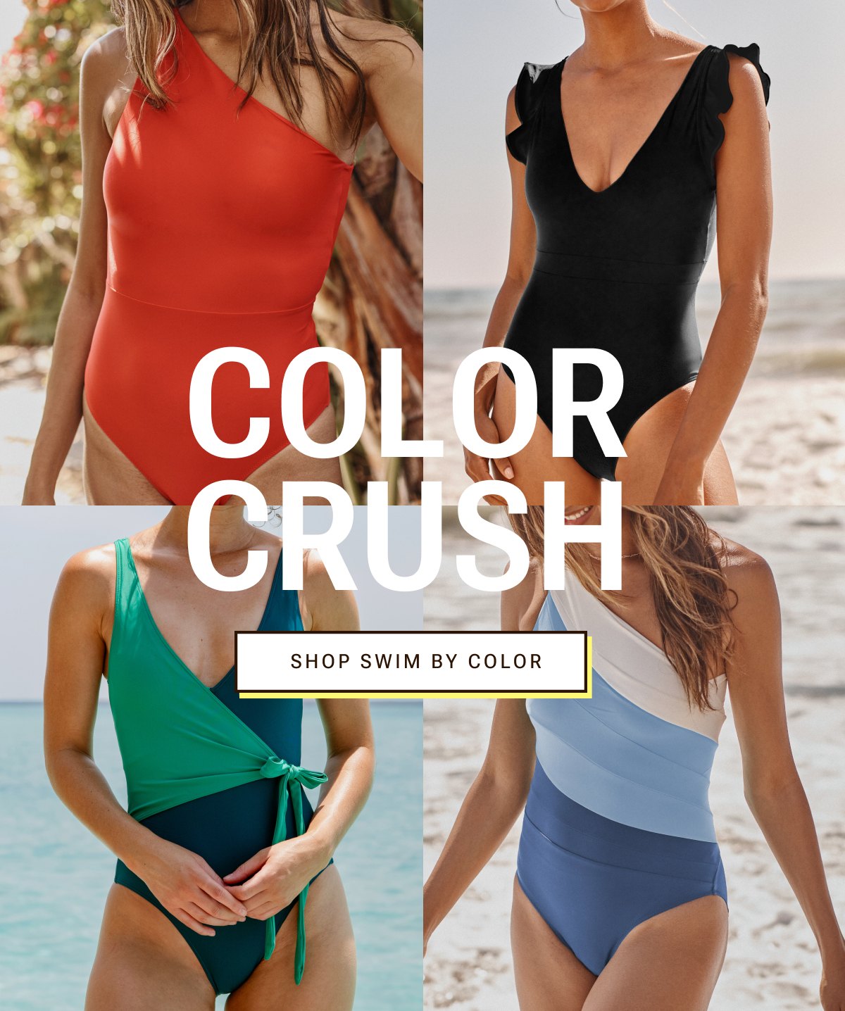 Color crush. Shop swim by color.