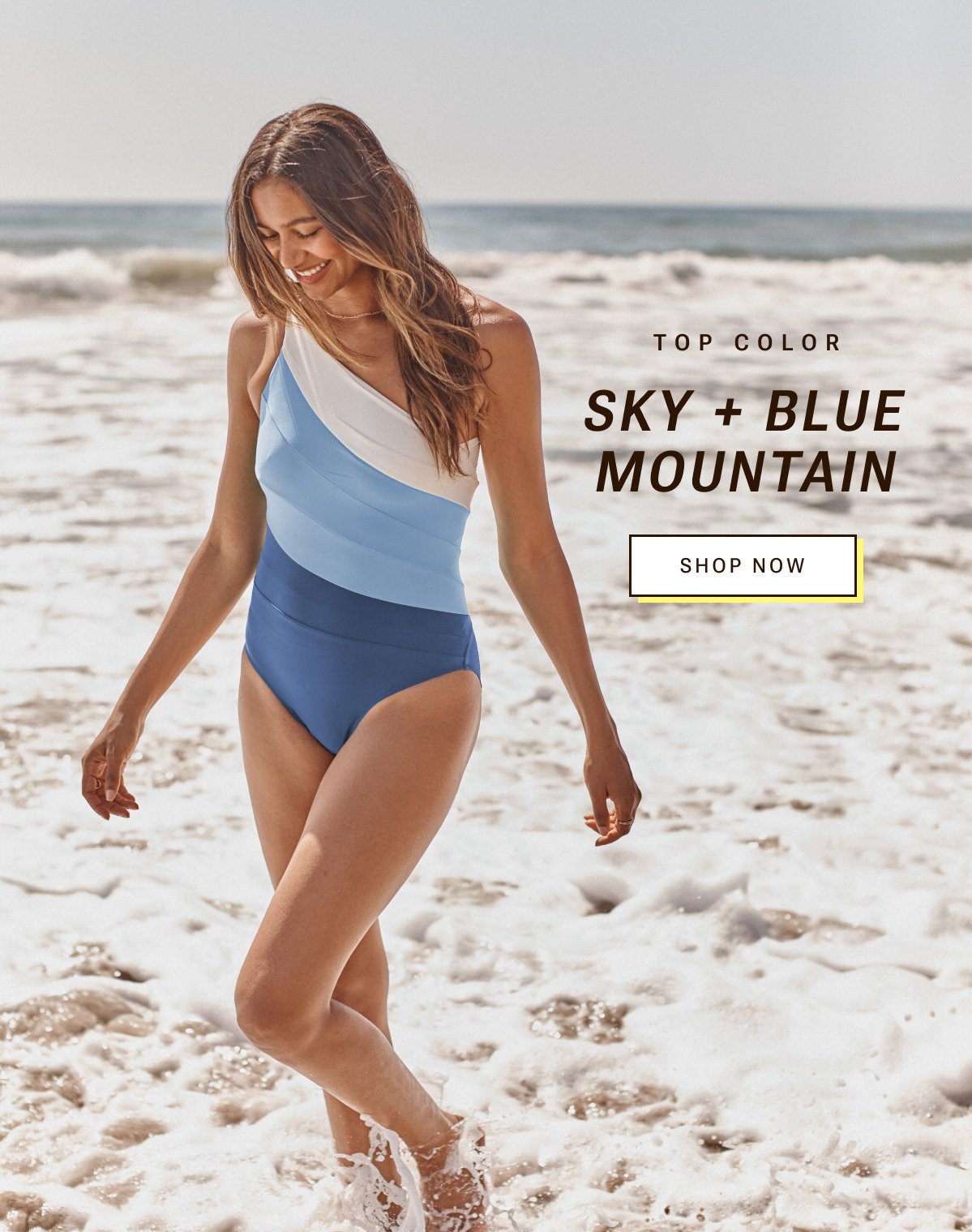 Top color. Shop Sky and Blue Mountain suits.