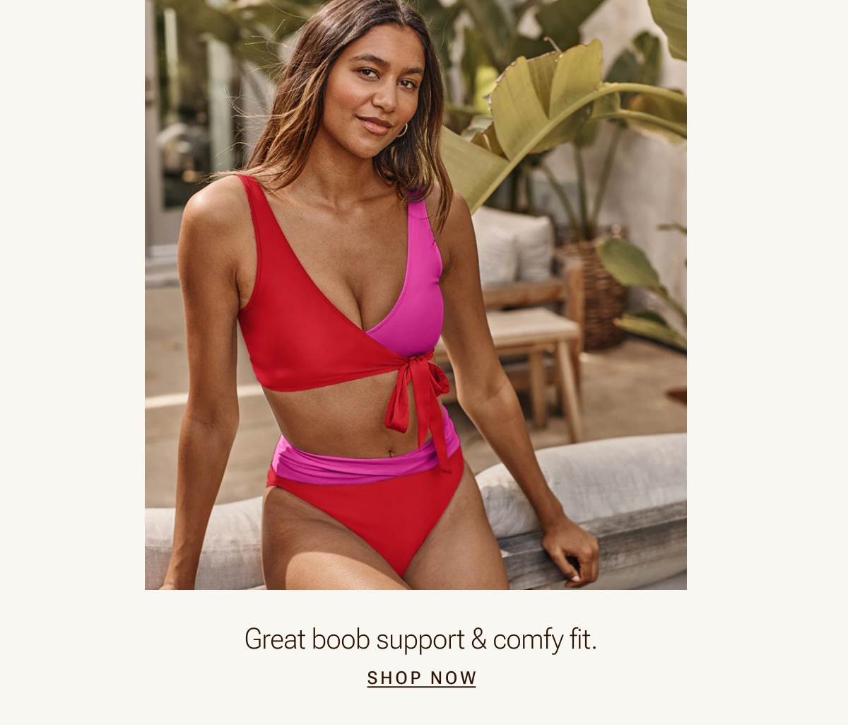 Shop the Perfect Wrap Bikini top.