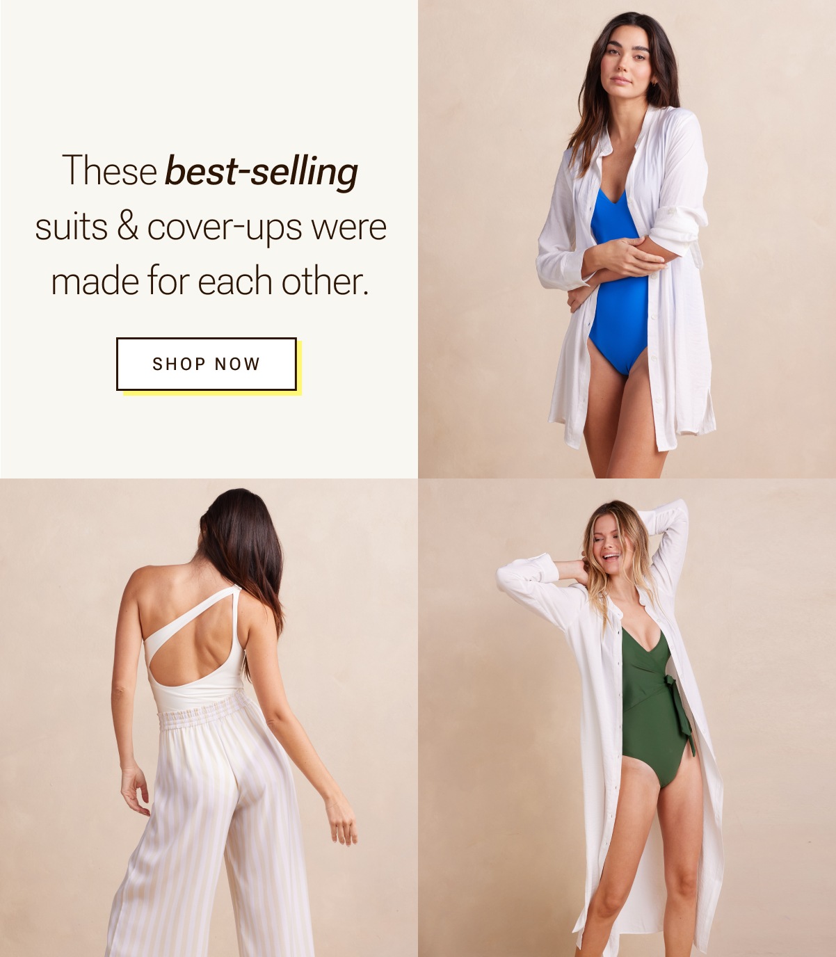 These best selling suits and cover-ups were made for each other