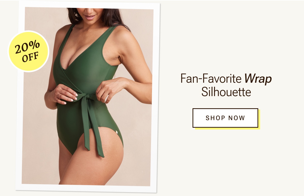 20% off the fan-favorite wrap silhouette.