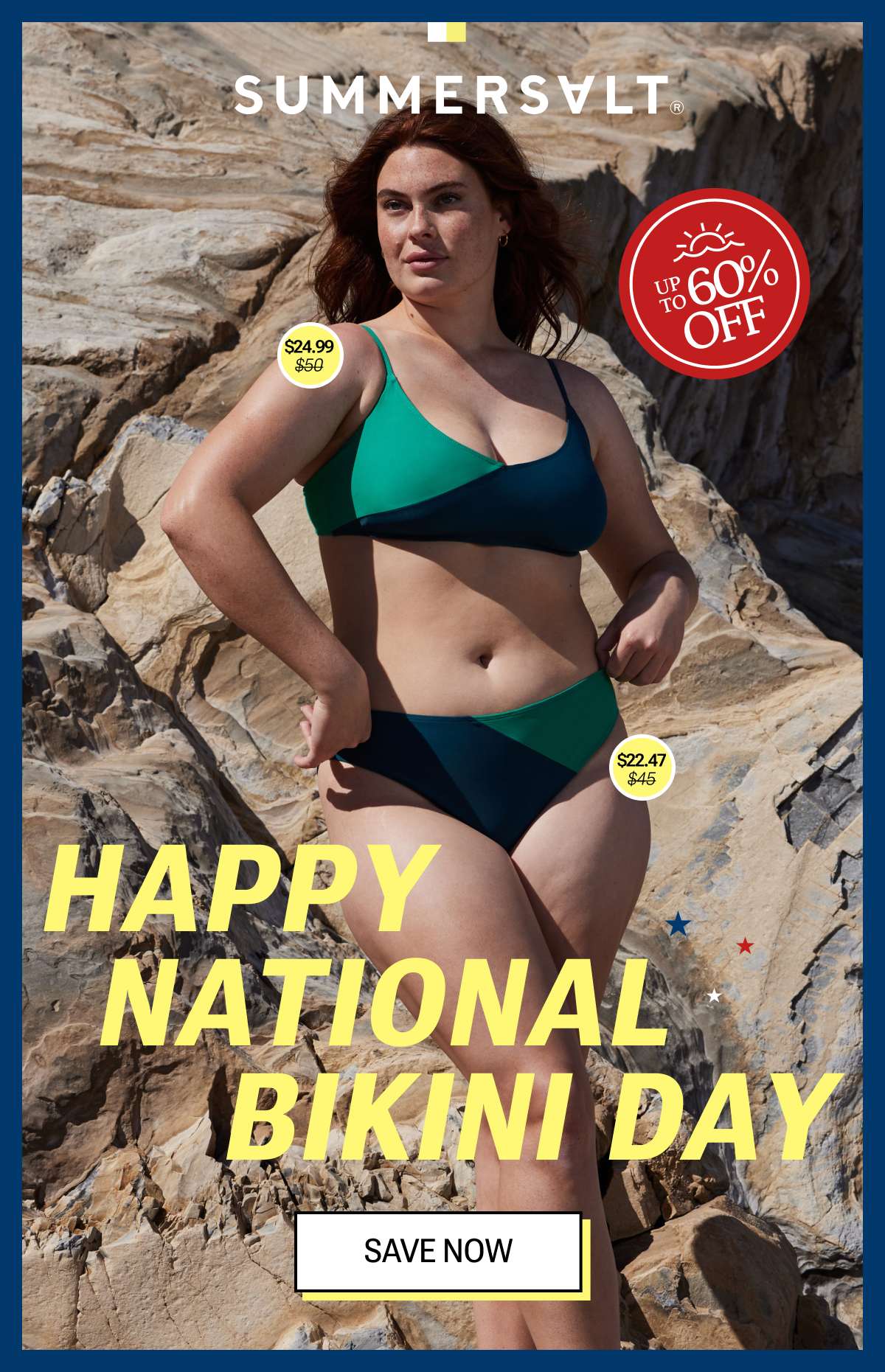 Happy National Bikini Day. Shop up to 60% off.