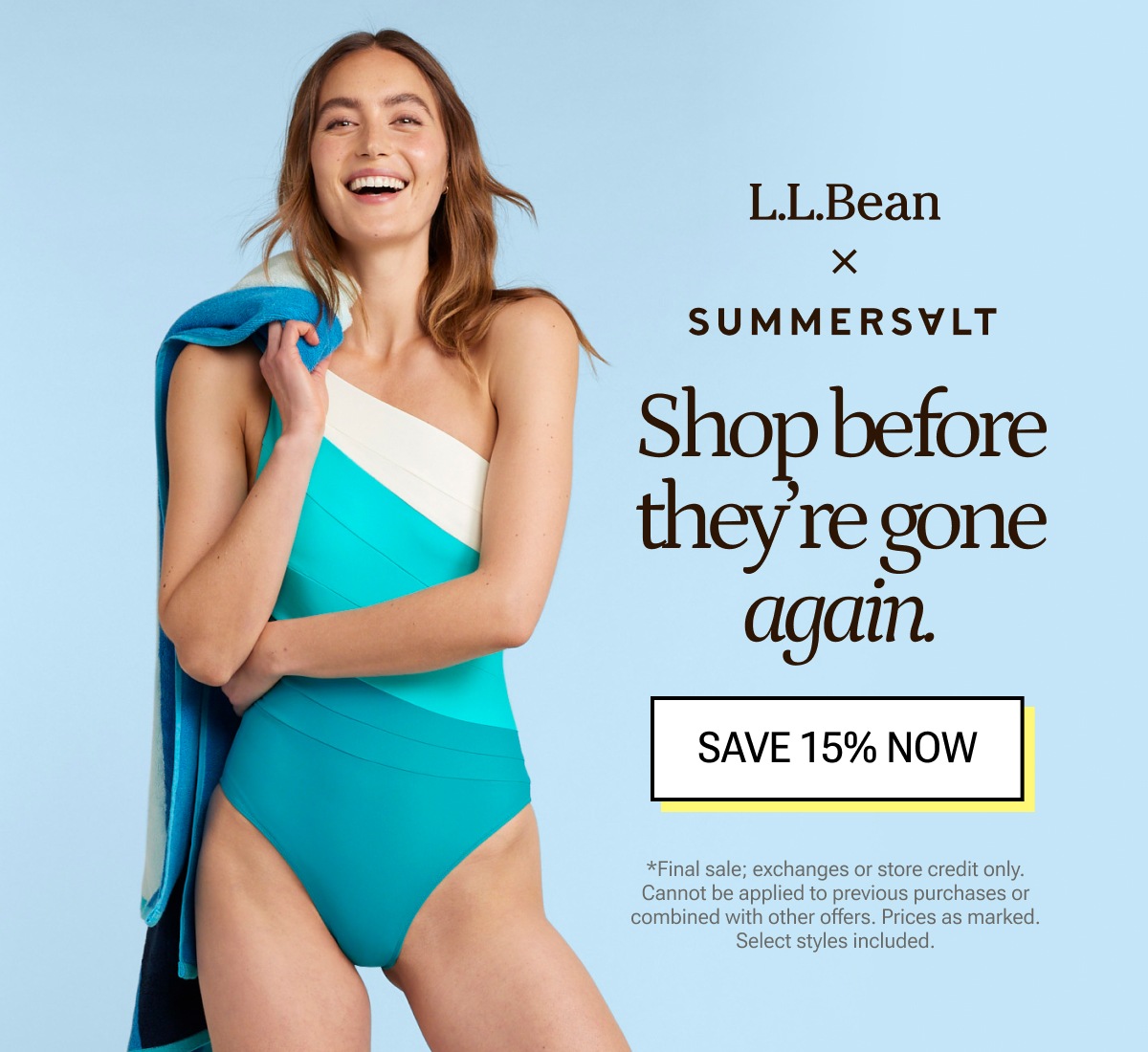 Shop L.L.Bean x Summersalt for 15% off.