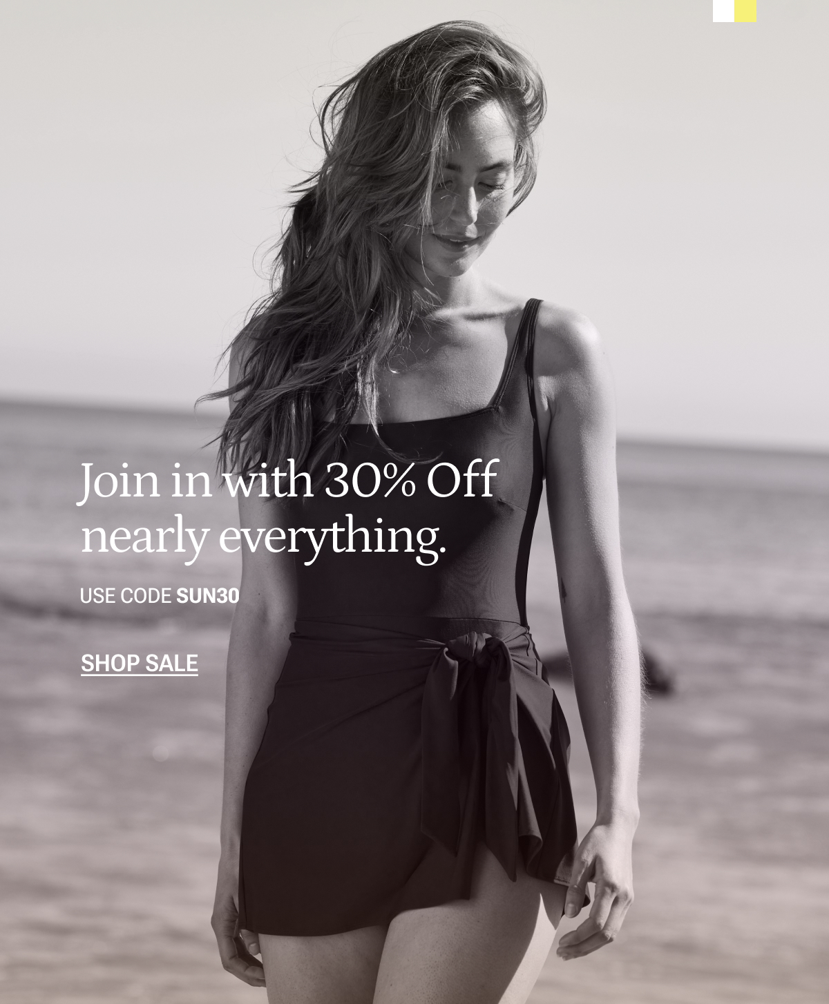 Join in with 30% off nearly everything. Shop sale.