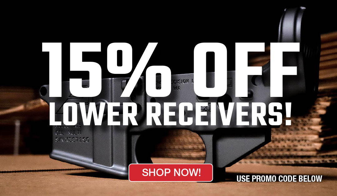 15% off Lower Receivers (LOWERMUZZLE15)