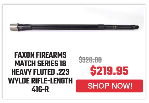 faxon-firearms-match-series-18-heavy-fluted-223-wylde-rifle-length-416-r-stainless-qpq-nitride-5r-nickel-teflon-extension-barrel