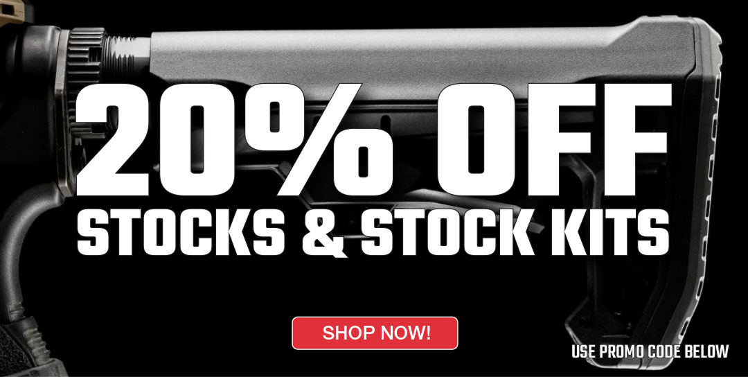 20% off all Stocks & Stock Kits (STOCKS20)