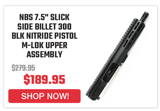 nbs-7-5-slick-side-billet-300-blk-nitride-pistol-m-lok-upper-assembly