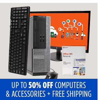 Up to 50% off computers & tablets