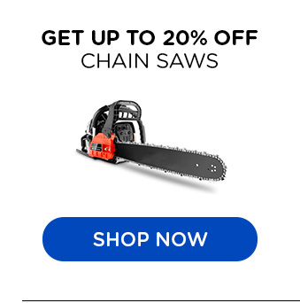 Up to 20% off chain saws