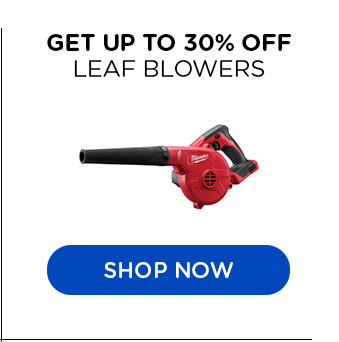 Up to 30% off leaf blowers