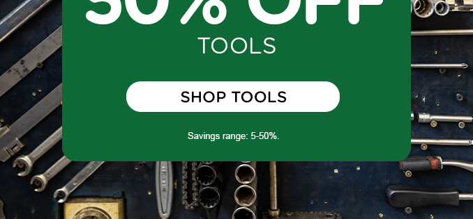 Up to 50% off select tools