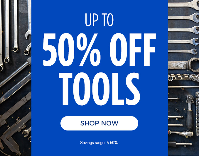 Up to 50% off Tools