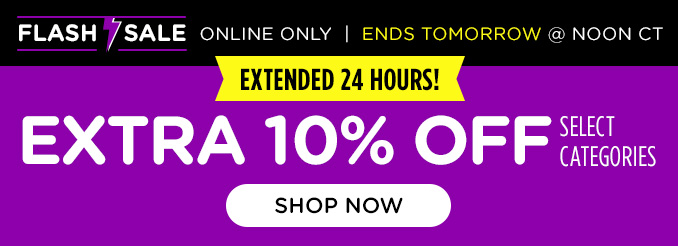 Flash Sale Extended 24 Hours