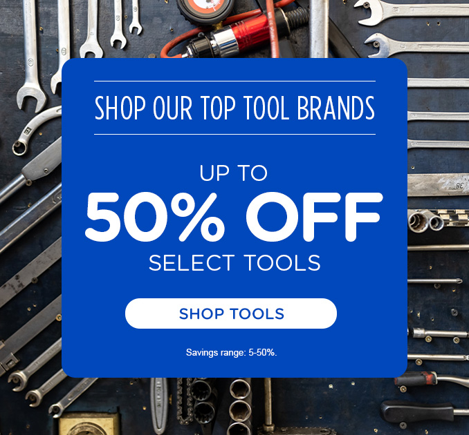 Up to 50% off select tools