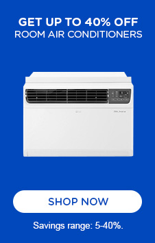 Get up to 40% off room air conditioners