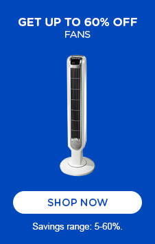 Get up to 60% off fans