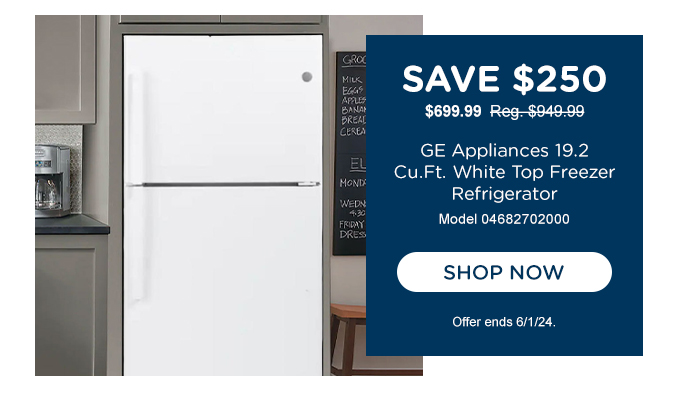 Save $250 on this GE Refrigerator