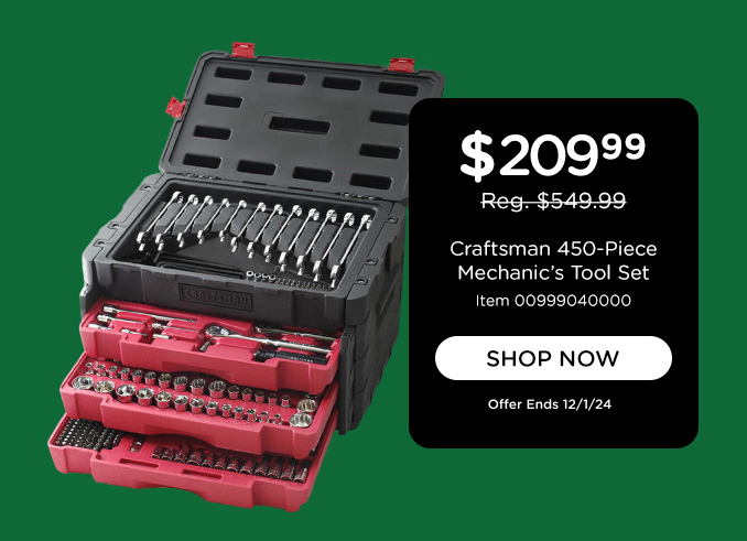 Craftsman 450-Piece Mechanic's Tool Set