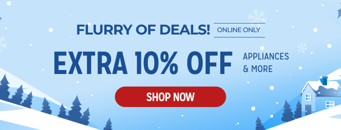 Flurry of Deals! Extra 10% off appliances & more