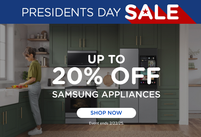 Up to 20% off Samsung Appliances