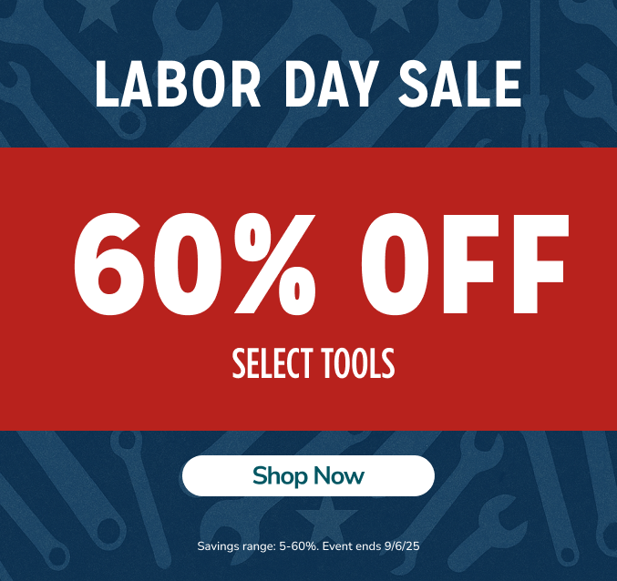 Tuesday is "ToolsDay - Up to 50% off Tools