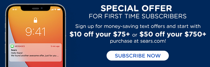 SMS signup ($10 off $75+ or $50 off $750)